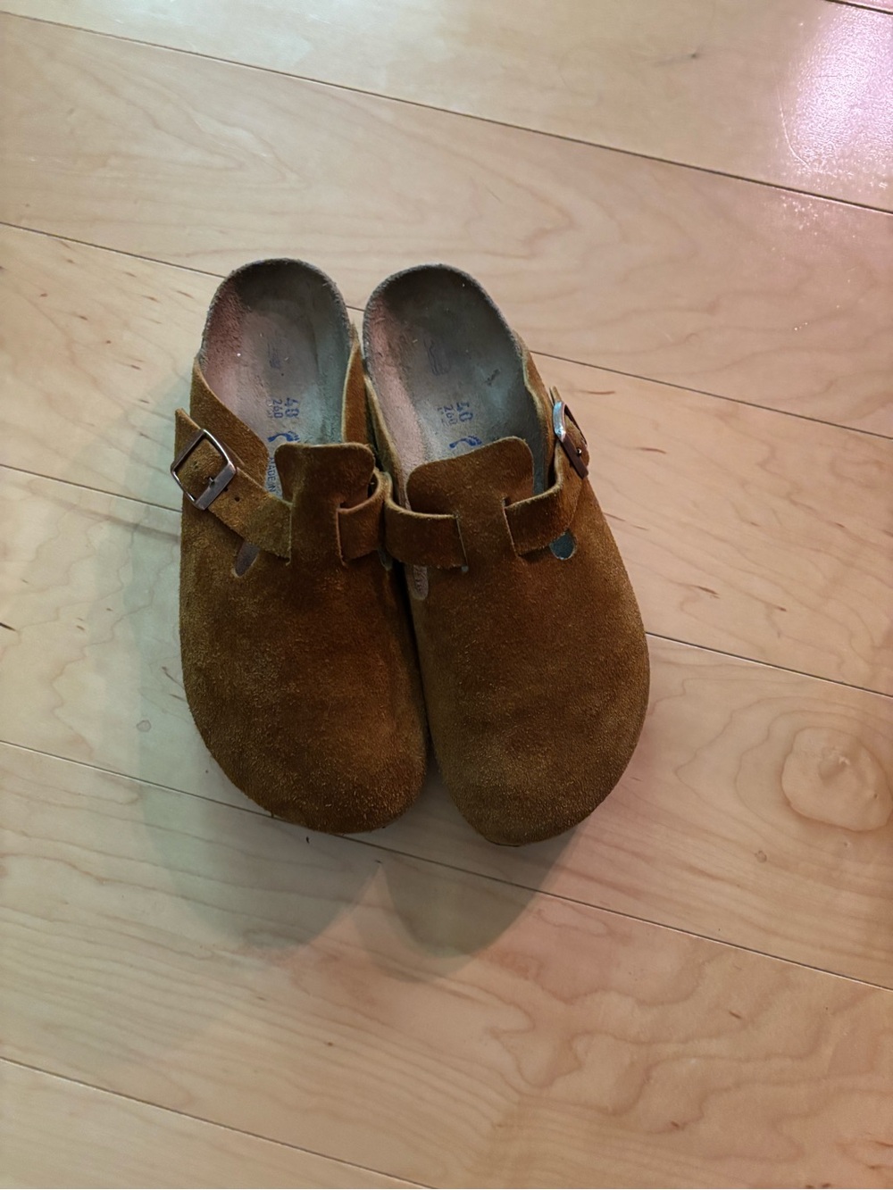 Women’s Fall Chestnut Mink brown Birkenstock Boston  clogs 40